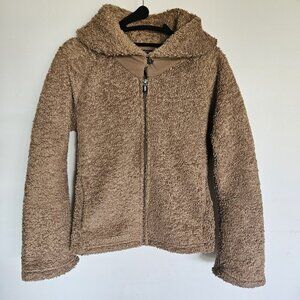 Patagonia Women’s Synchilla Teddy Bear Fleece Jacket Size Small Brown Sherpa